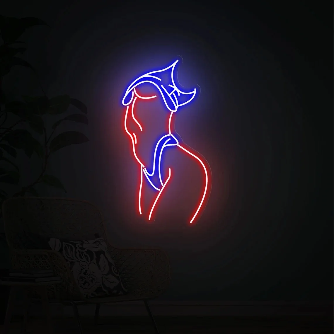 Girl Body Neon Sign Woman Body Neon Sign Woman Body Wall Art Bedroom Neon Sign