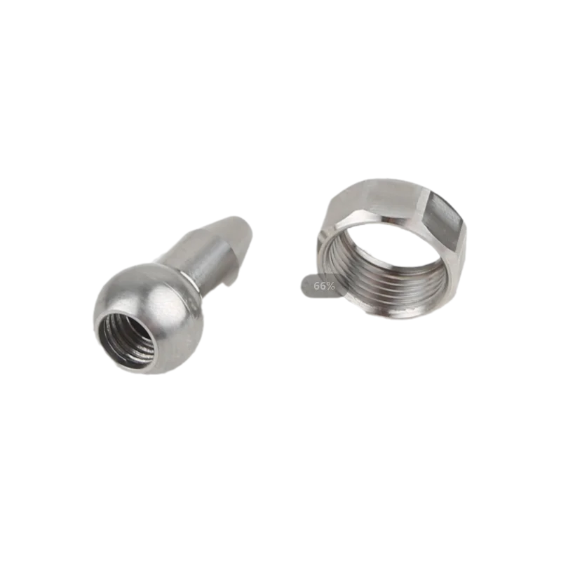 Stainless Steel High-Pressure Universal Adjustable Spherical Nozzle CNC Machining Cooling Pipe CNC Machine Tool Nozzle