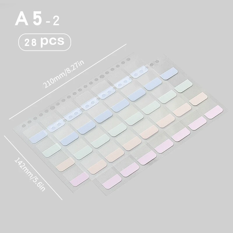 4 Sheets Index Stickers Stationery Daily Planner Label Memo Stickers DIY Scrapbooking Sticker Classify Marks