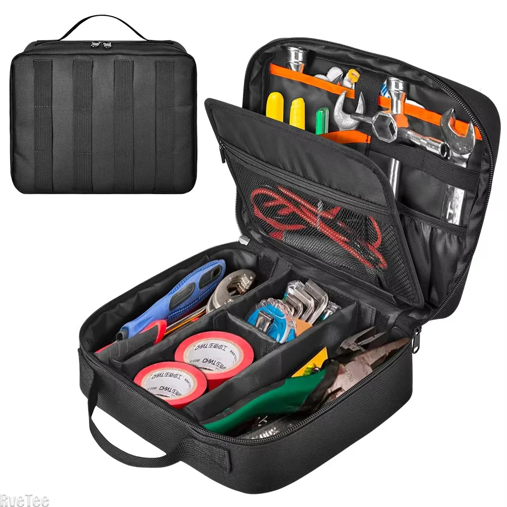 Waterproof Wear Resistant Electrician ToolBag Multi-Pocket Large Capacity Multifunctional Hardware Repair Tools Storage CarryBag