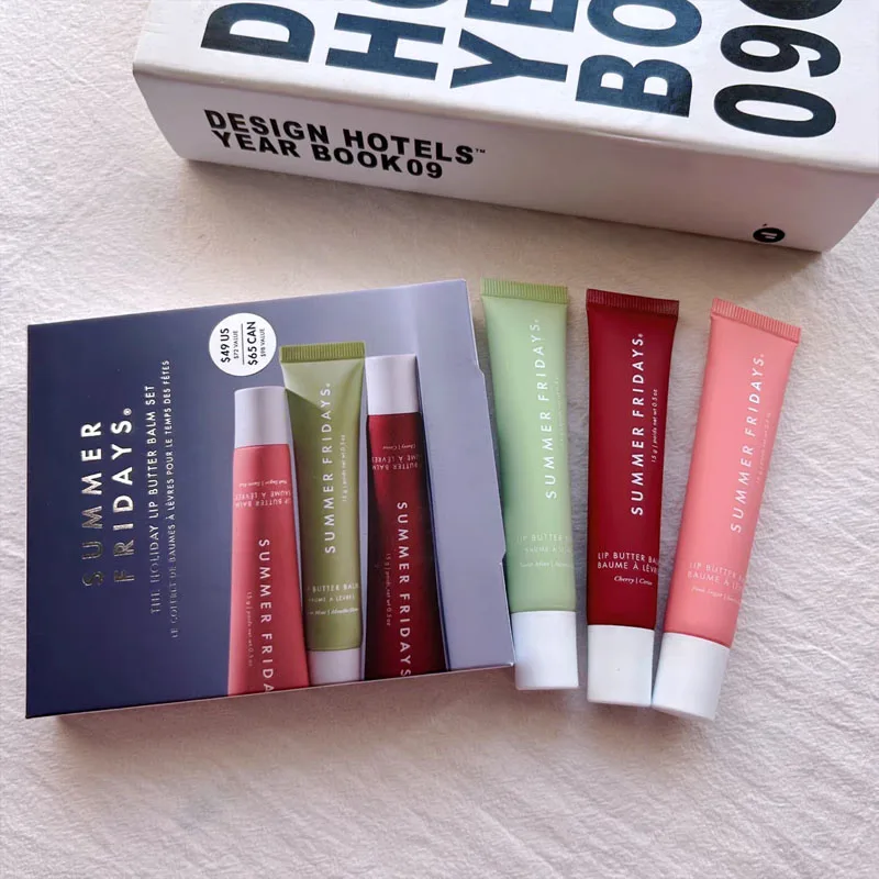 Zomer Vrijdagen Cherry Zoete Mint Roze Suiker Limited Edition Lippenbalsem Set Hydrateren Lippenstift Lipgloss Lip Care Mini Pak Make-up