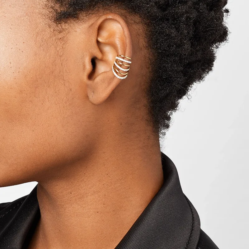 Withered Ear Clip Mosquito Coil Without Ear Hole Spiral Ear Bone Clip Simple U-shaped Earring Jewelry Earrings Women's