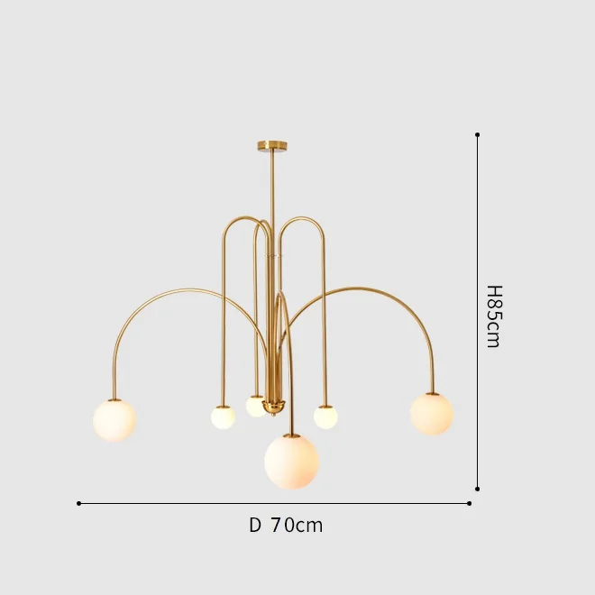 Comet Led Kroonluchter Nordic Minimalistische Glazen Globe Lampen Woonkamer Creatieve Persoonlijkheid Studie Cafe Art Eetkamer V - afbeelding 1
