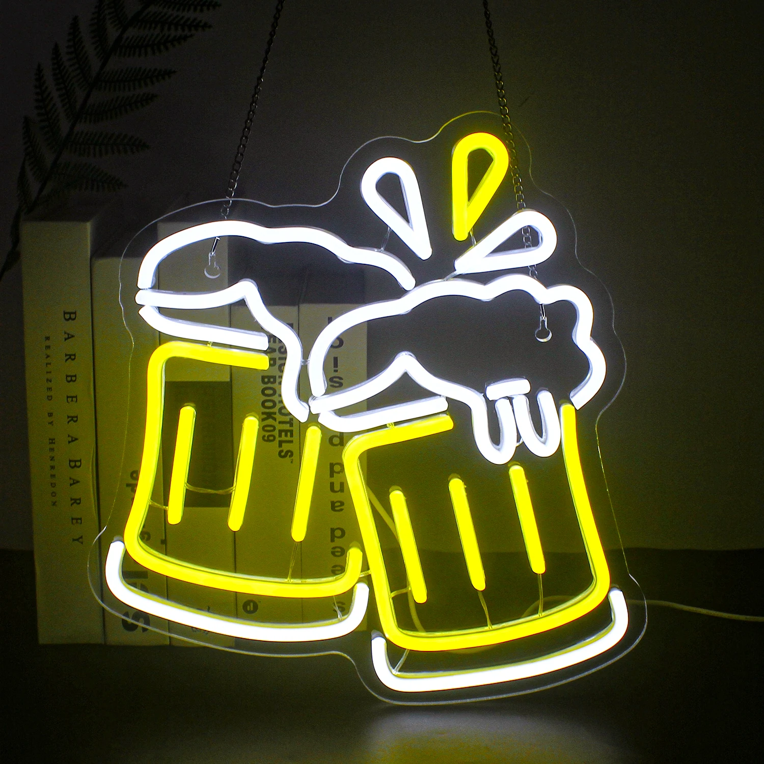 Beer Cheers Neon Sign Beer Bar Led Sign Wall Decor USB Powered for Man Cave Bar Pub Party Club Restaurant Shop Sign Bar Lights