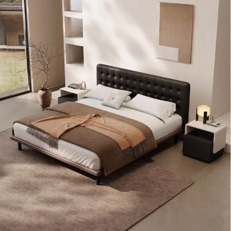 Frame 150x200 Modern Bed Queen King Headboards Double Bed Luxury House Letto Matrimoniale Furniture For Bedroom Lit 2 Personnes