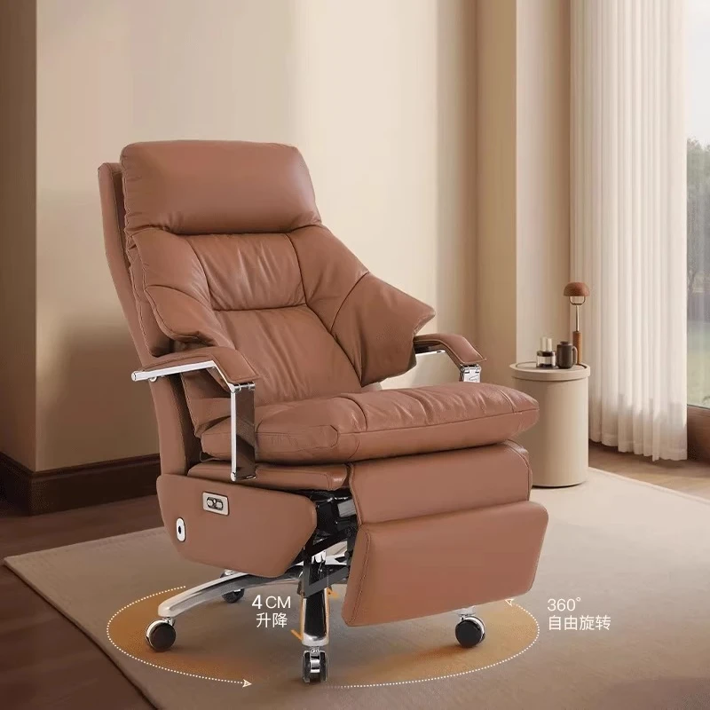 Folding Portable Chair for Vanity Dongseo Furniture Executive Office Chair With Footrest SIDIZ Bureau De Travail Headrests Kanu