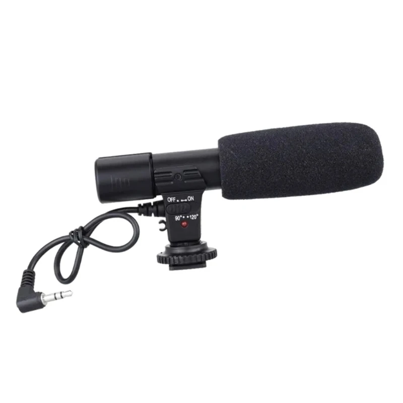 MIC-01 Professional Condenser Microphone 3.5mm Stereo Recording Interviews