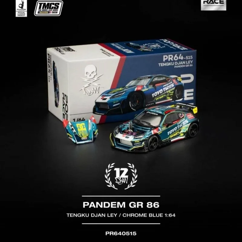 In stock 1:64 Super G GR86 EVA No.2 machine alloy simulation vehicle model, boy toy gift, room collection statue