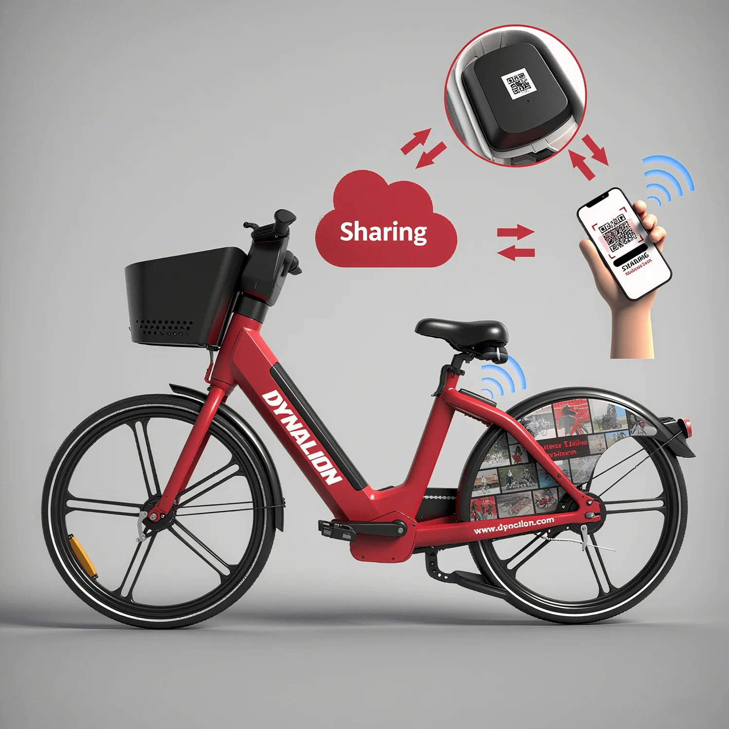 

Система совместного использования трекера City Api Ble 26-дюймовый смарт-замок 20-дюймовый общественный QR-кодный замок SIM-карта Обмечание электрического велосипеда