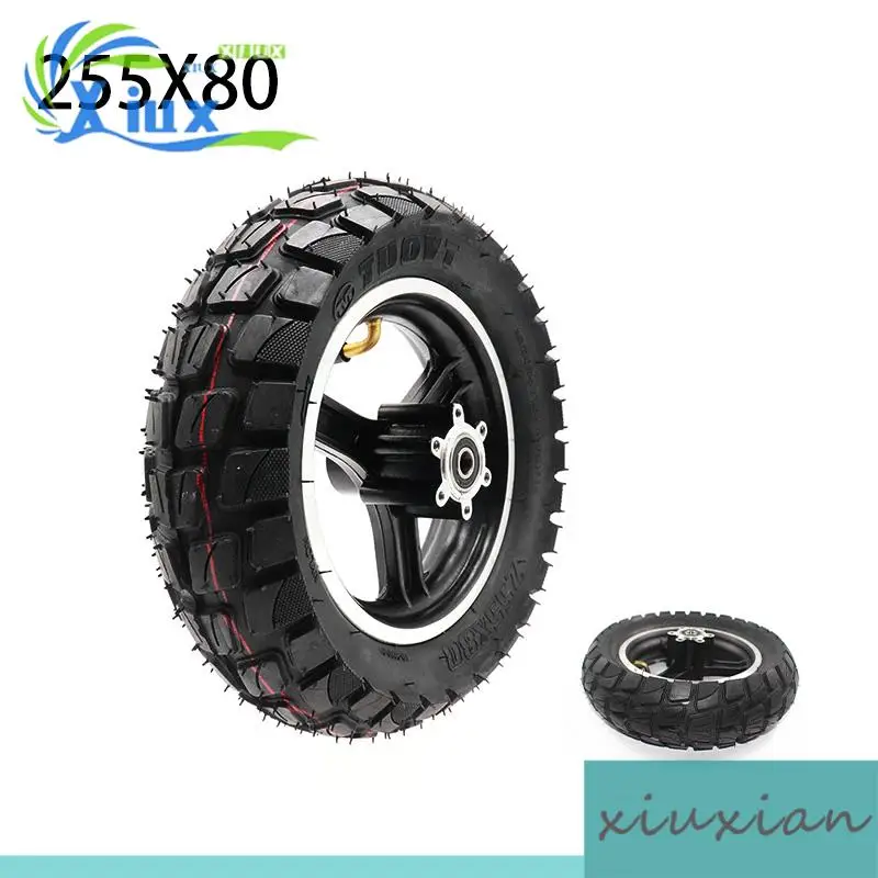 

10 Inch 80/65-6 Wheel Pneumatic Tire with for Electric Scooter Upgrade 10X3.0 255x80 Inner Outer Tyre