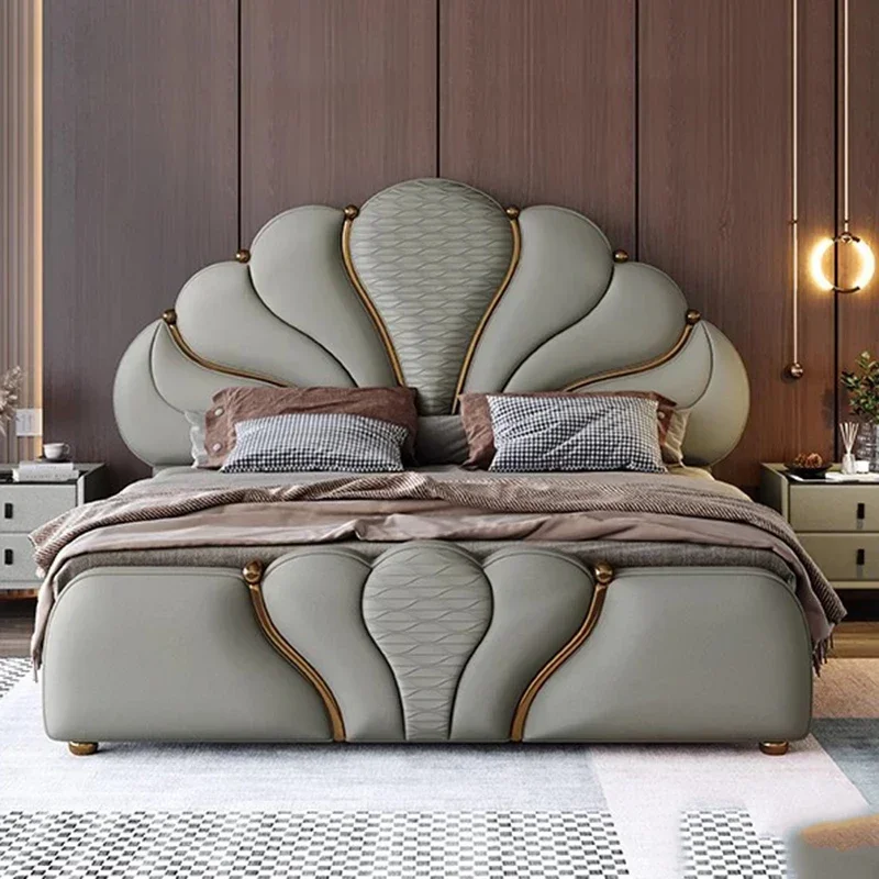 Princess Bedroom Bed Loft Luxury Frame Modern Massage Bed Sofa Human Dog Wooden Design Letto Matrimoniale Lounge Suite Furniture