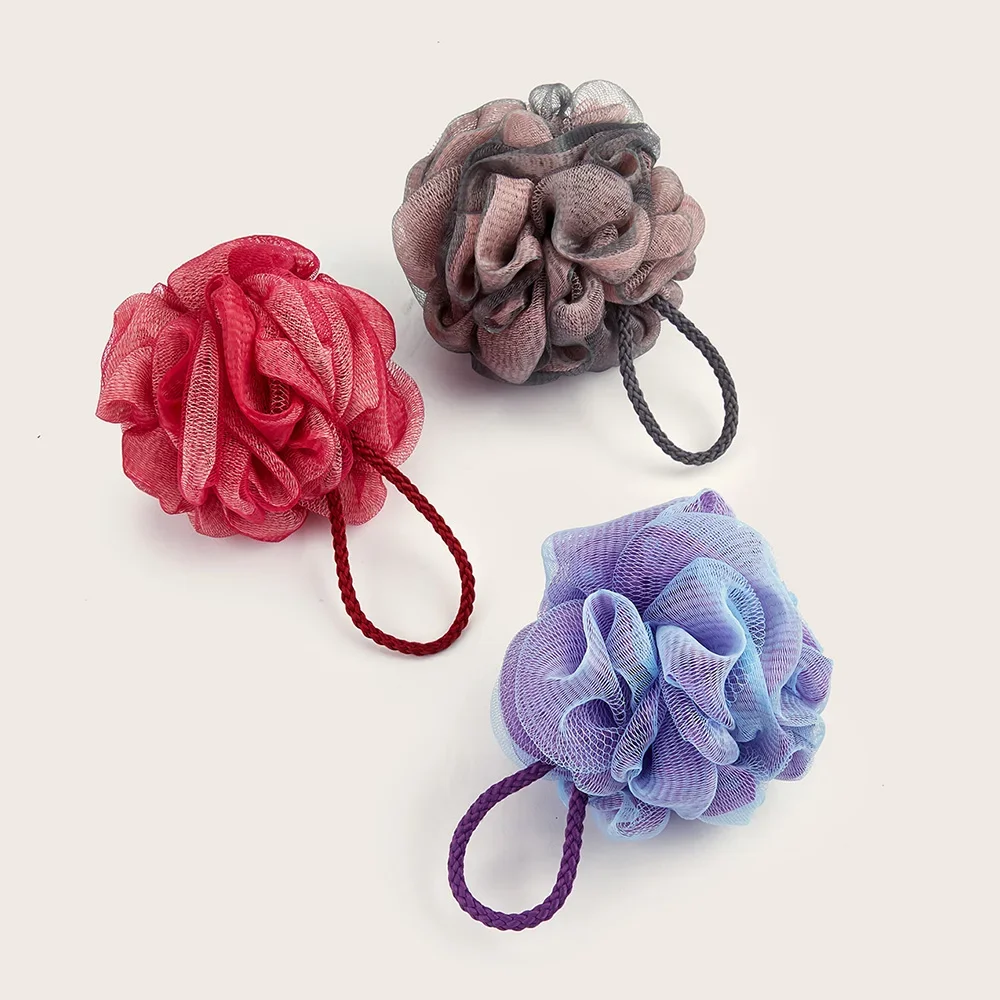 

Shower Mesh Sponge Bath Puffs Bubble Ball Exfoliating Bath Sponge Body Scrubber Soft Cleanser Skin Scrub Bathroom Accessories