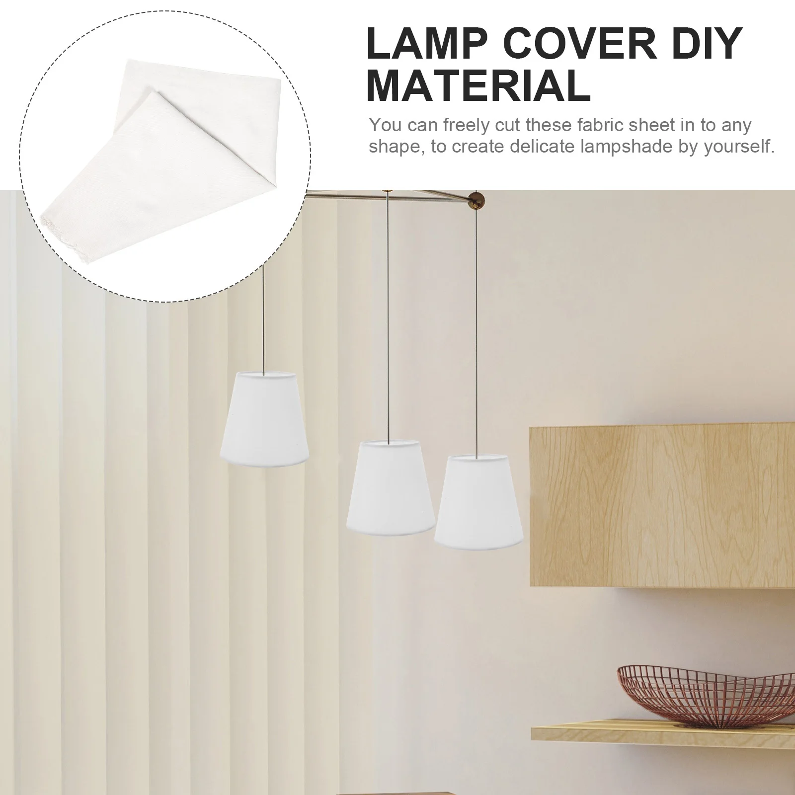 

Lampshade Sheet Fabric Material For Diy Durable Fade Resistant Home Light Cover Craft Round Drum Lampshade Making Supply