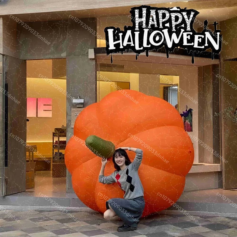 ฮาโลวีน Inflatables ฟักทอง YARD ชุดตกแต่งไฟ LED ในตัว Outdoorfor สวนสนามหญ้าวันหยุดตกแต่งธีม Props