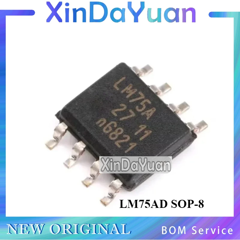 10 pcs LM75AD LM75A SOP-8 Digital Temperature Sensor Chip