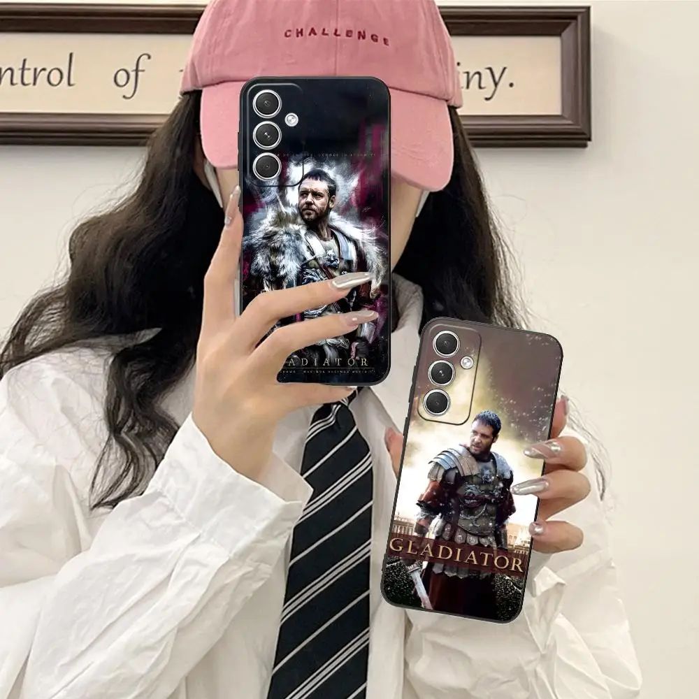 

Чехол-гладиатор для мобильного телефона Samsung Galaxy S25 S24 S23 S22 S21 S20 S10 S9 Plus FE Ultra Lite, черный чехол для смартфона