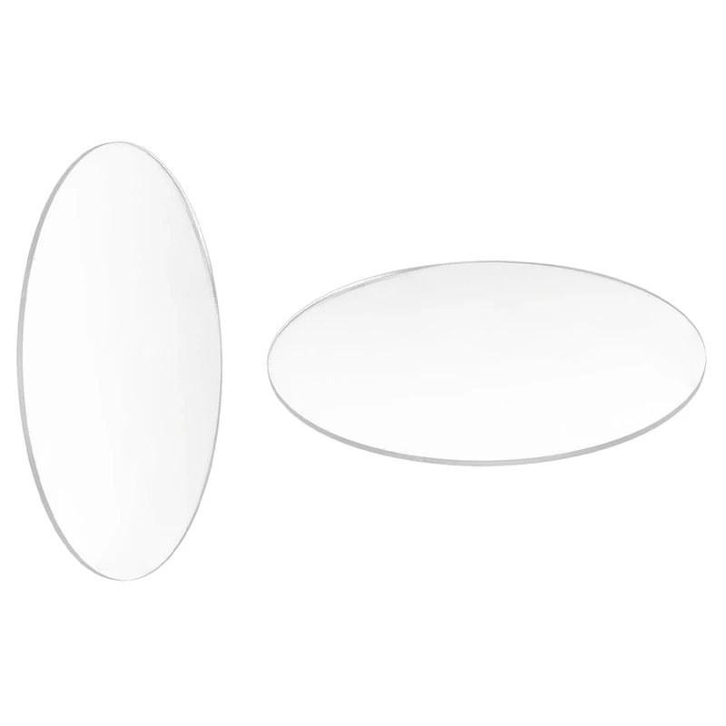 Disco redondo acrílico, espejo transparente de 3Mm de espesor, 2 piezas, diámetro 85Mm y 70Mm