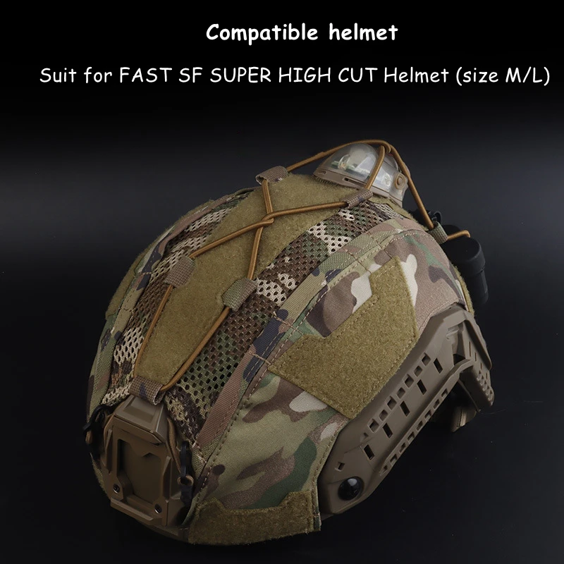 Fundas casco táctico FAST SF high cut transpirables para airsoft