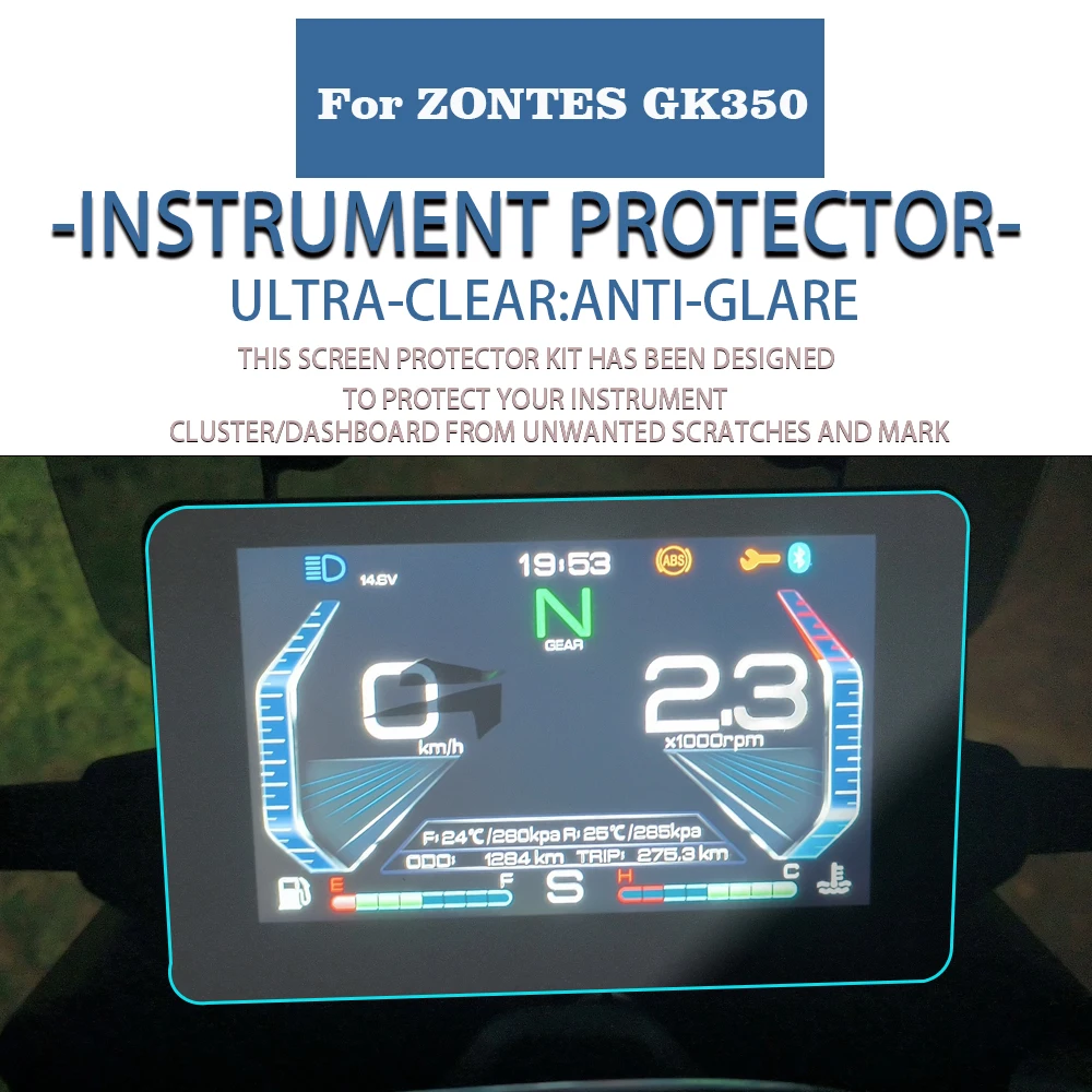 

Защитная пленка для мотоцикла ZONTES GK 350 GK350, защита экрана от царапин