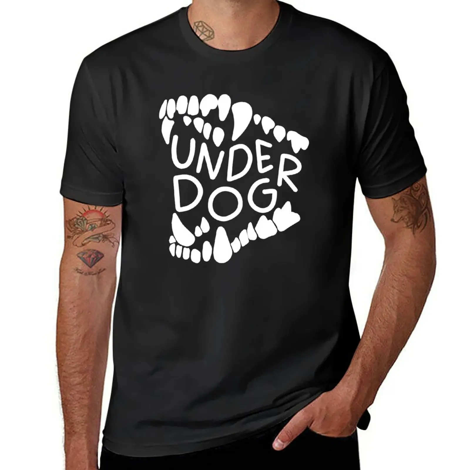 New u n d e r d o g (white) T-Shirt quick-drying t-shirt man clothes boys white t shirts custom t shirts men clothings