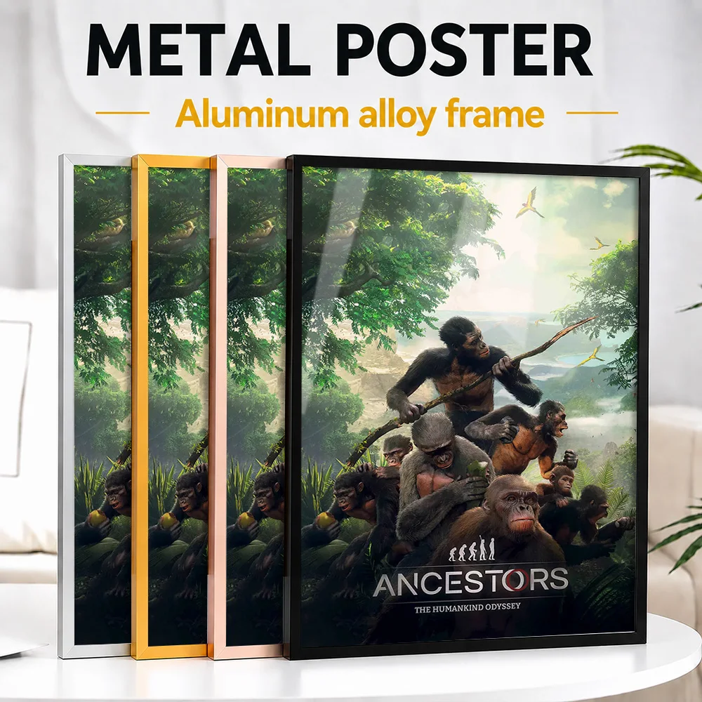Ancestors The Humankind Odyssey Game Framed Aluminum Metal Poster Customized Hero Tribute Wall Art For Players Decorating Studio