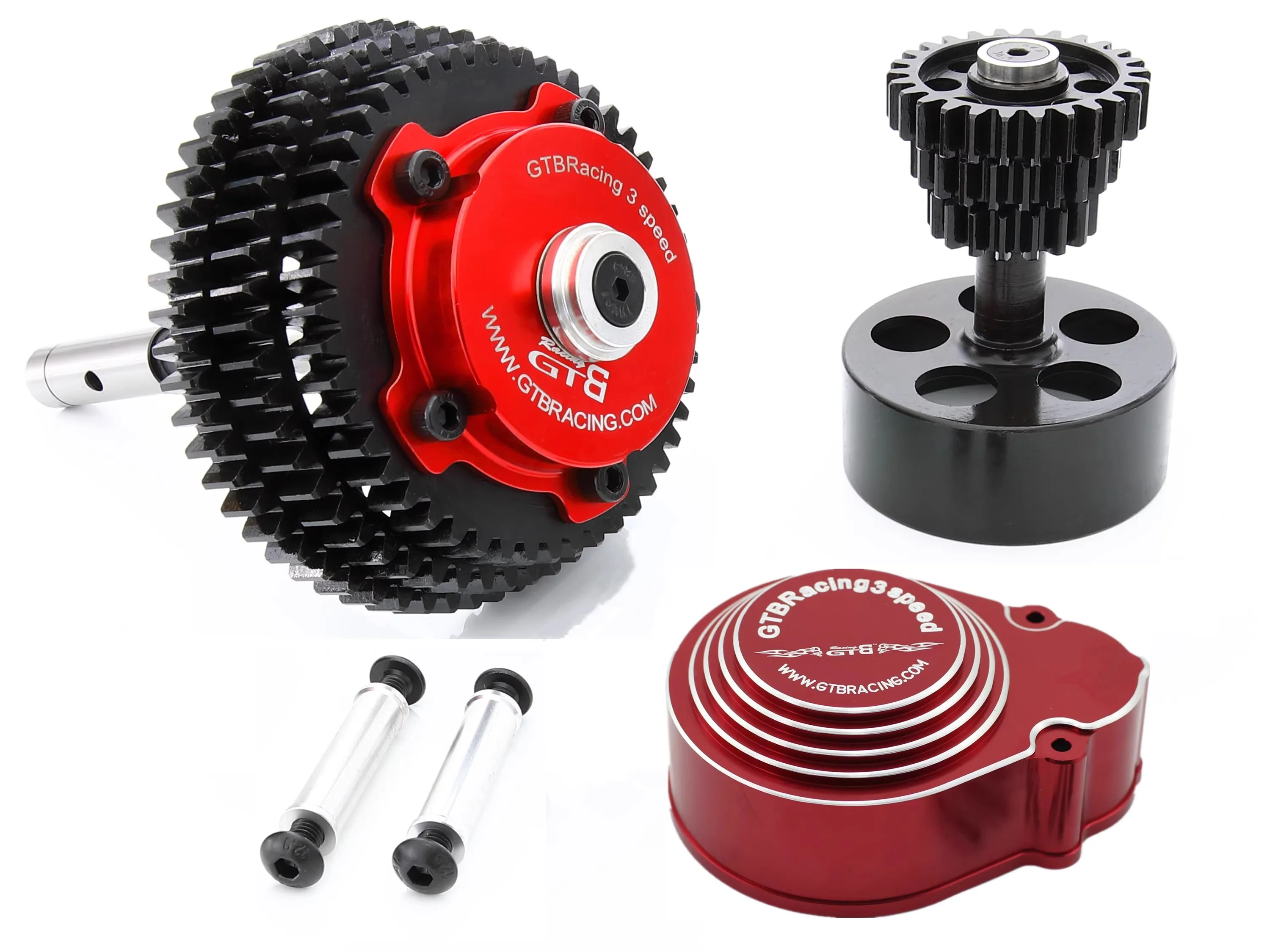 All metal 3-speed adjustable transmission gear assembly for HPI KM ROVAN BAJA 5B 5T 5SC