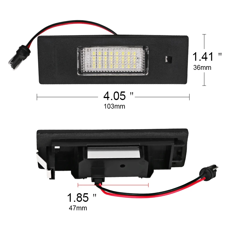 2szt CANBUS No Error Do BMW E87 Oświetlenie tablicy rejestracyjnej Biała lampa bagażnika LED do BMW E87 E63 E64 E89 Z4 F20 F21 Akcesoria