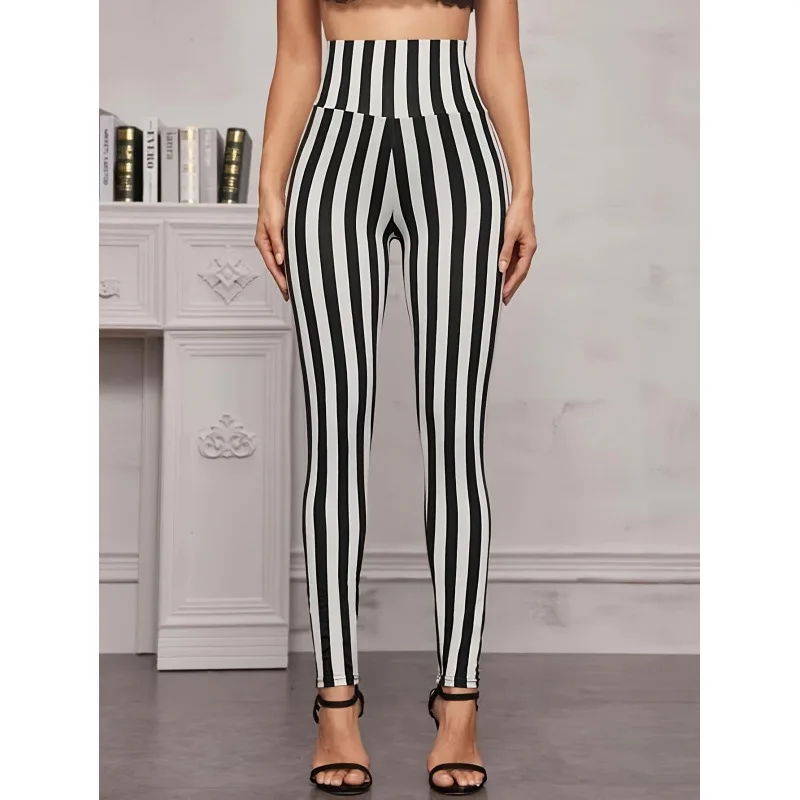 

High Waist Elastic Yoga Pants Women's High Waist Stretchy Leggings Neutral Spring Fashion plus Size Bottoms from Mainland China