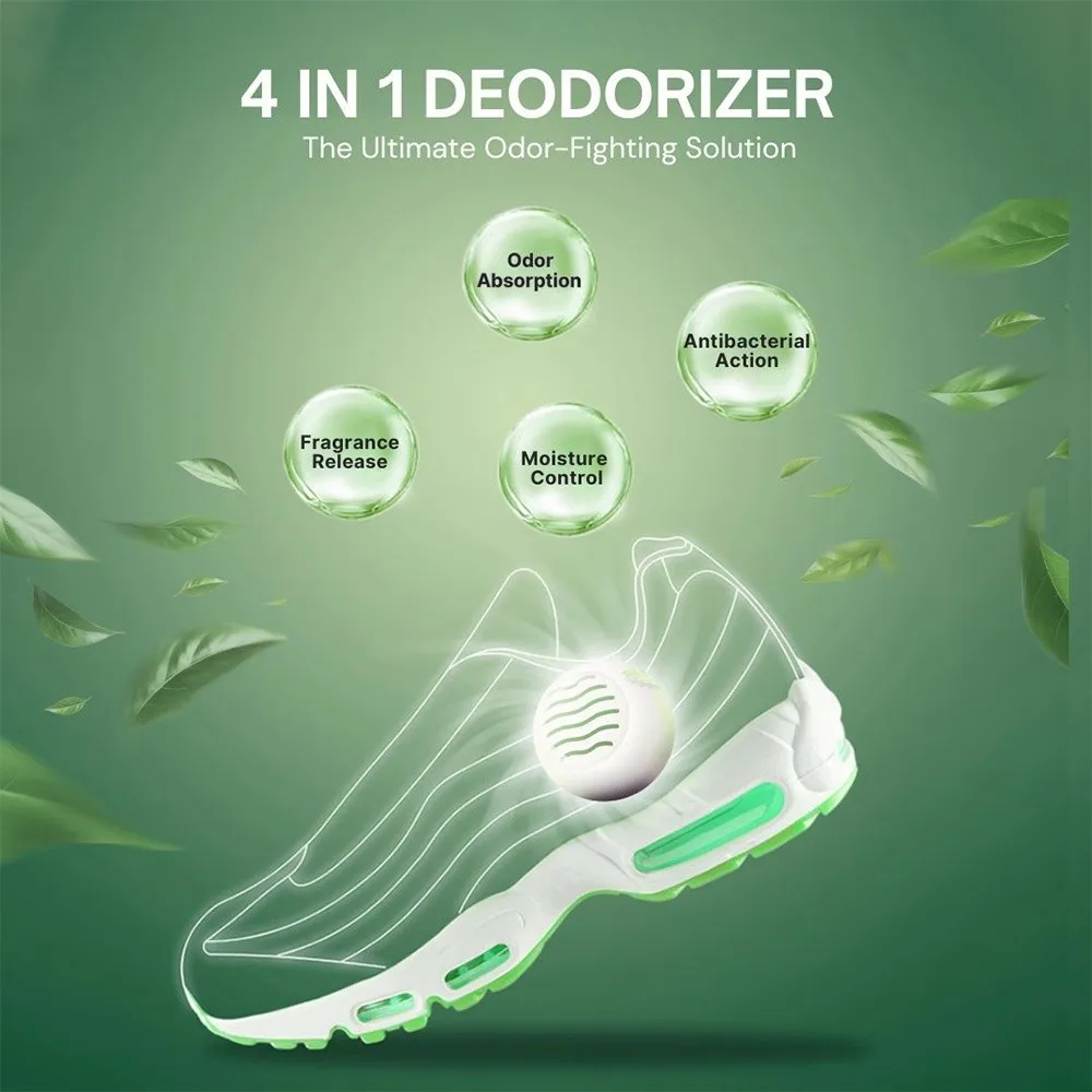 

6Pcs Portable Shoe Deodorant Balls Long-Lasting Freshness Closet Organizer Odor Eliminator Moisture Absorption Shoe Freshener