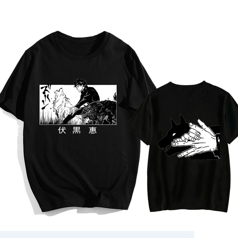 Inumaki Toge Jujutsu Kaisen Anime Trend T-Shirt Baumwolle Grafik-T-Shirt Herren Damen Sommer Streetwear – Detail 2