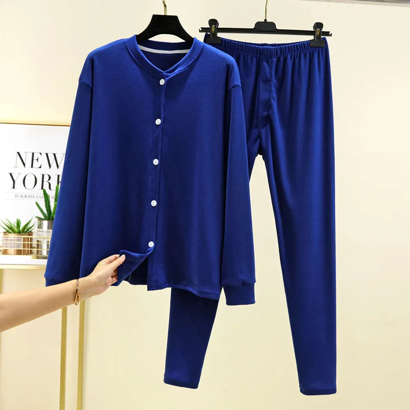 L-4XL Pajamas For Men De Velvet Thicken Winter Sleepwear Set Loose Warm Man Nightwear Casual Home Clothes Big Size Male Suit