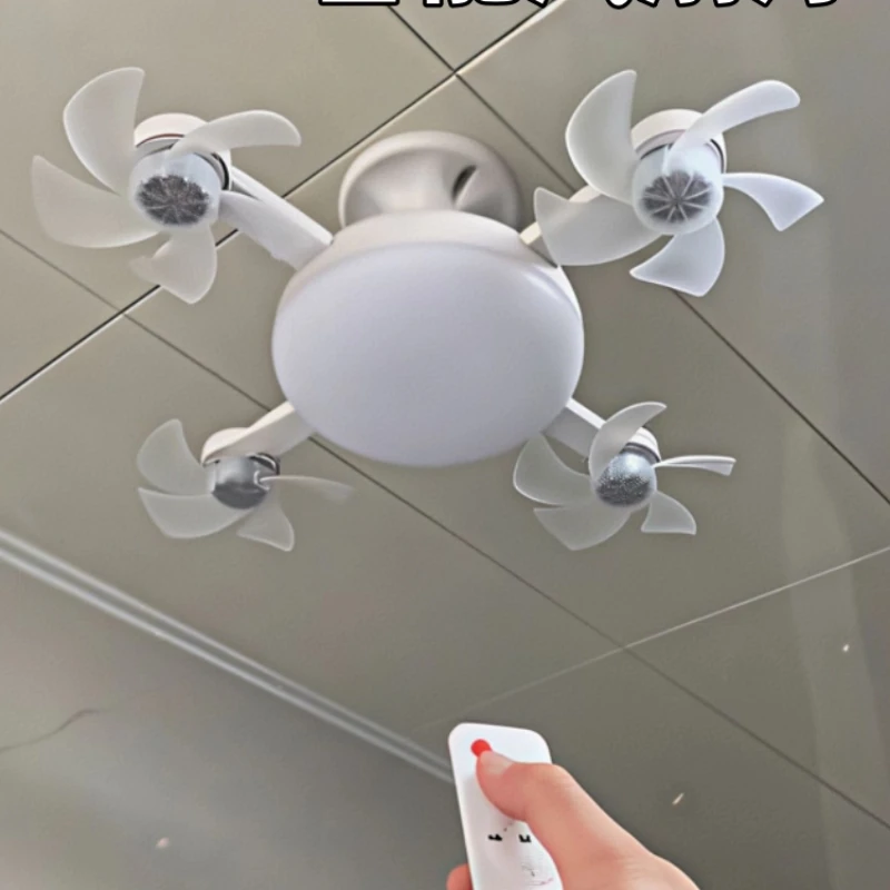 

Living room fan light dining room ceiling fan light, strong wind and silent household integrated eye protection