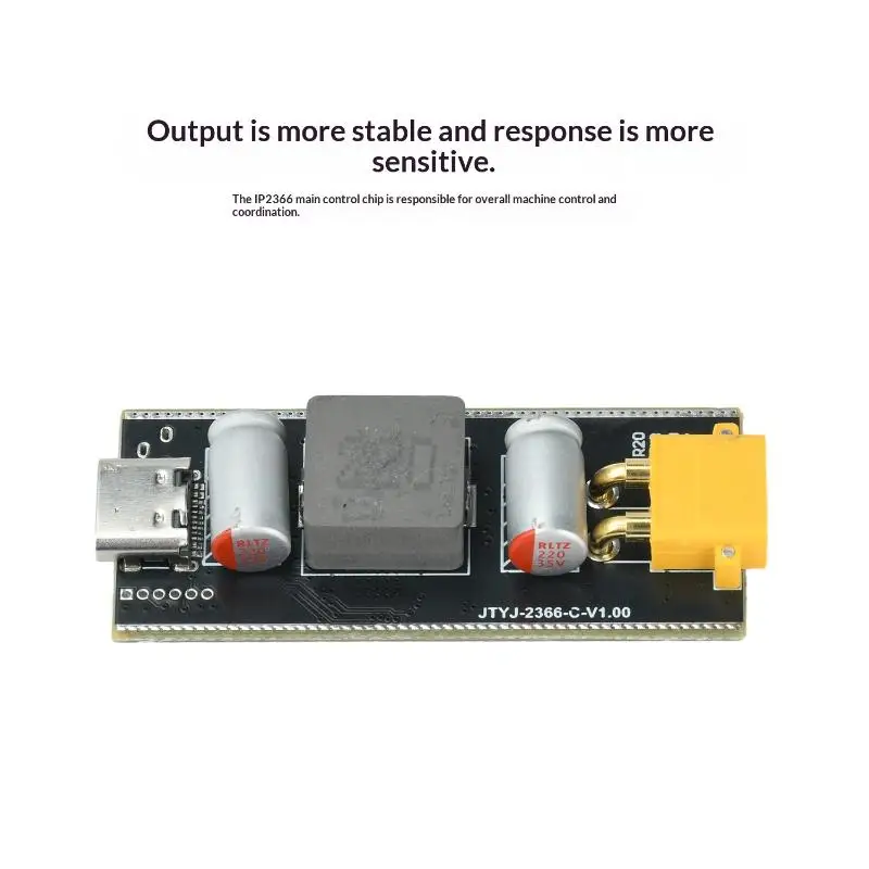 0.96in 140W 2-6S Lithium Battery Charging Board IP2366 Chip High Efficiency Charge Discharge Module for Battery Capacity Test