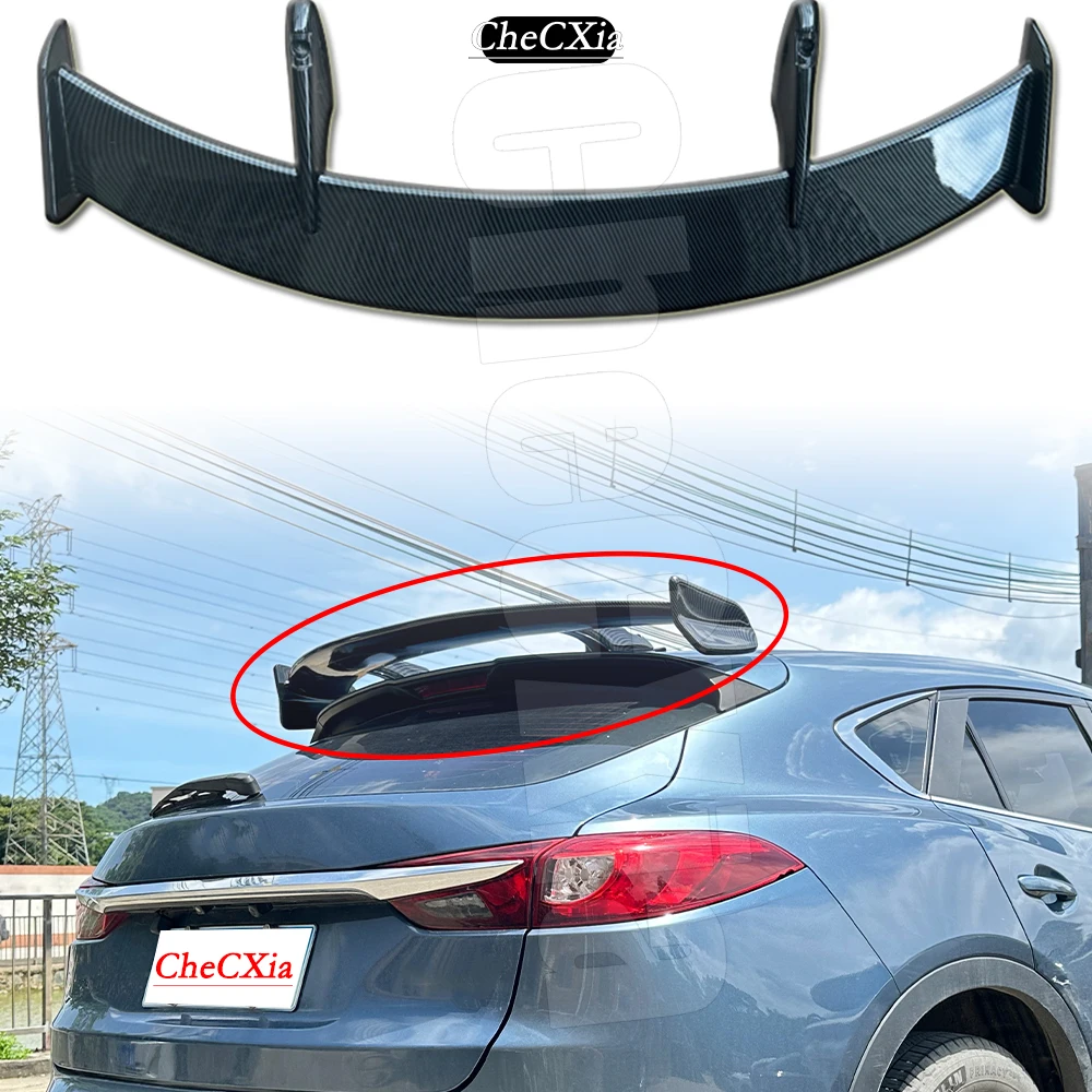 

Trunk Spoiler Universal Carbon Surface Car Tail Rear Trunk Wing ABS Material for Mazda CX-4 CX-30 CX-5 Generic Type