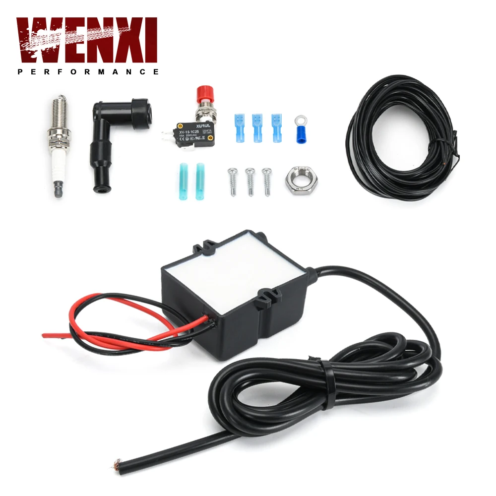 Single Flamethrower Kit Exhaust Flame Kit for Motorcycle BFTKAFK-Single Flame Thrower Include All Installation Accessory