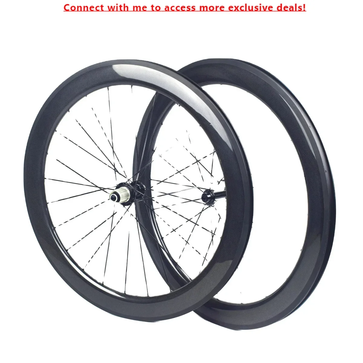

60MM Ultra Light 700C Road Bike Cyclingwheels T800 Carbon Fibre Wheels 25MM Powerway R13 Hub Bicycle Wheelset