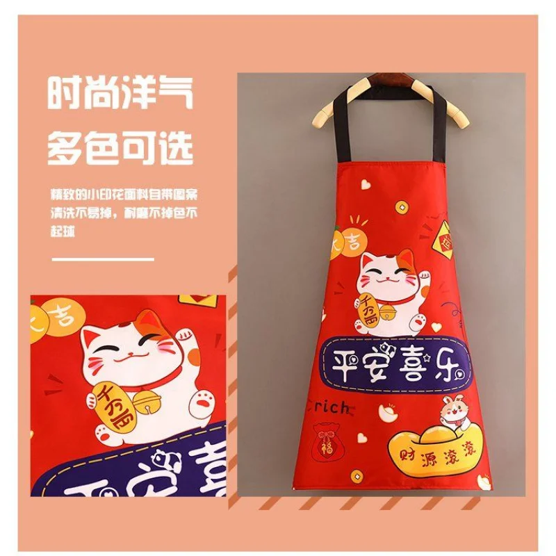 Japanese kitchen cooking apron, waterproof and oil spill-proof, izakaya, home work clothes, restaurant and barbecue apron.