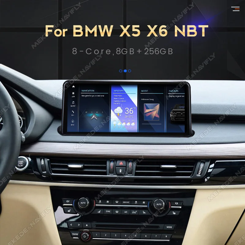 Android All in one For android bmw X5 bmw f15 X6 2014-2017 NBT EVO Car Radio Multimedia Player bt Wireless Carplay Snapdragon680