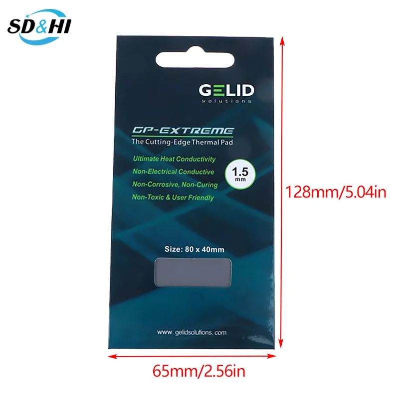 GELID GP-Ultimate 15W/MK Thermal Pad CPU/GPU Graphics Motherboard Silicone Grease Pad Heat Dissipation Silicone Pad