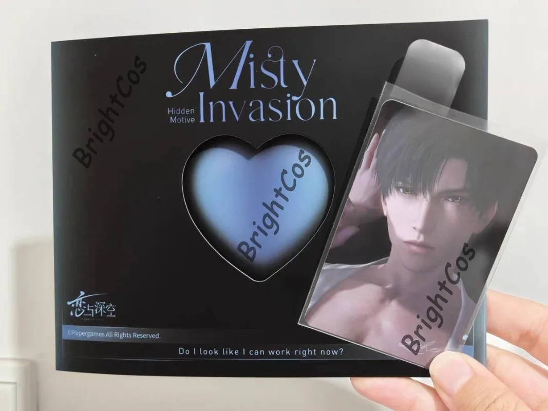 [Official Merch] in Stock Game Anime Love and Deepspace Misty Invasion Cos Xavier Sylus Zayne Rafayel 85x55mm Small Card Set