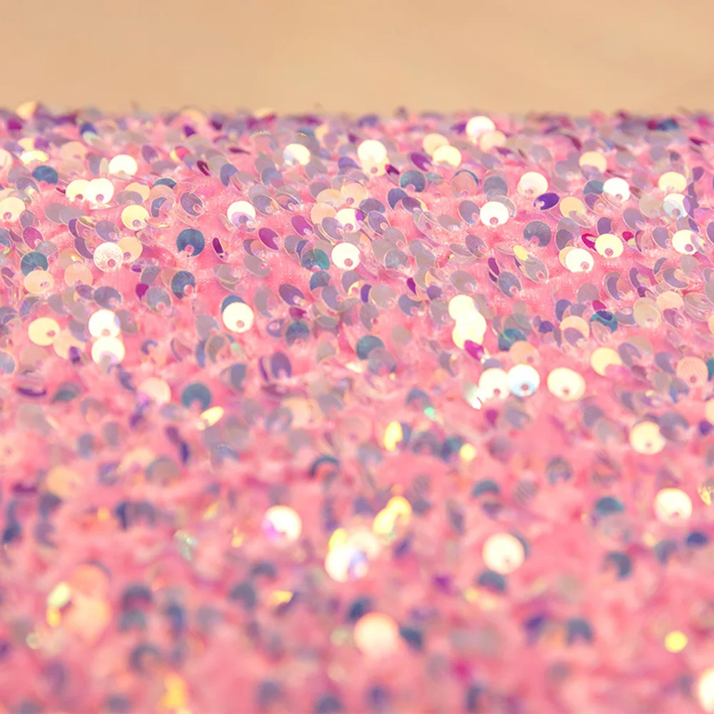 50x120cm  Glitzy Embroidery  Sparkly Fabric For Clothsing Making Party Wedding Events Sequin Fabric Material