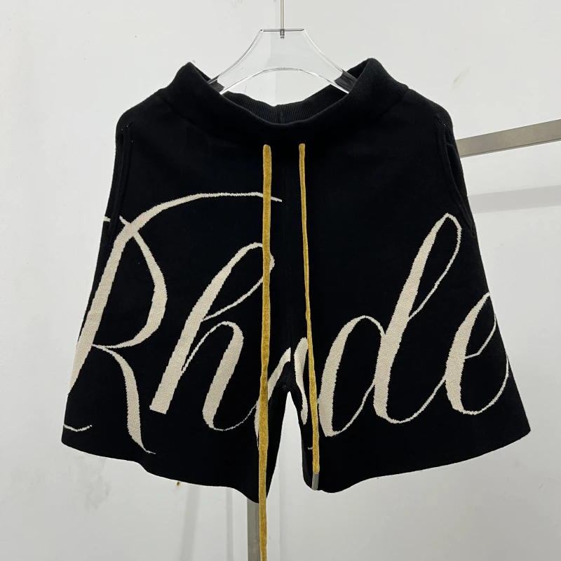 

American Casual Brand Summer Spor Men's Cotton Knitted orts Loose Fit Five Inches Baskeall orts for Daily Wear