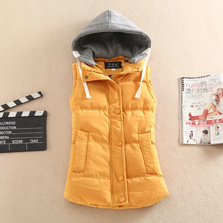 2018New Hot selling M-4XL 8 colors top female casual jacket down cotton vest outerwear Girls all-match sexy Coat Cheap wholesale