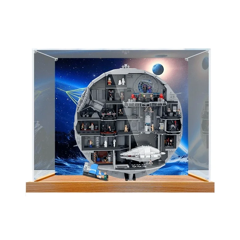 Exclusive Acrylic Display Box Dust Protection Cover For lego 75419 Death Star Building Block Model Display Storage Case