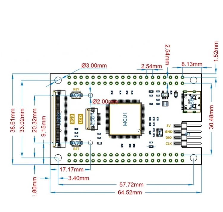 The SWM34SVET6 Minimum System Core Board Surpasses  STM32F429