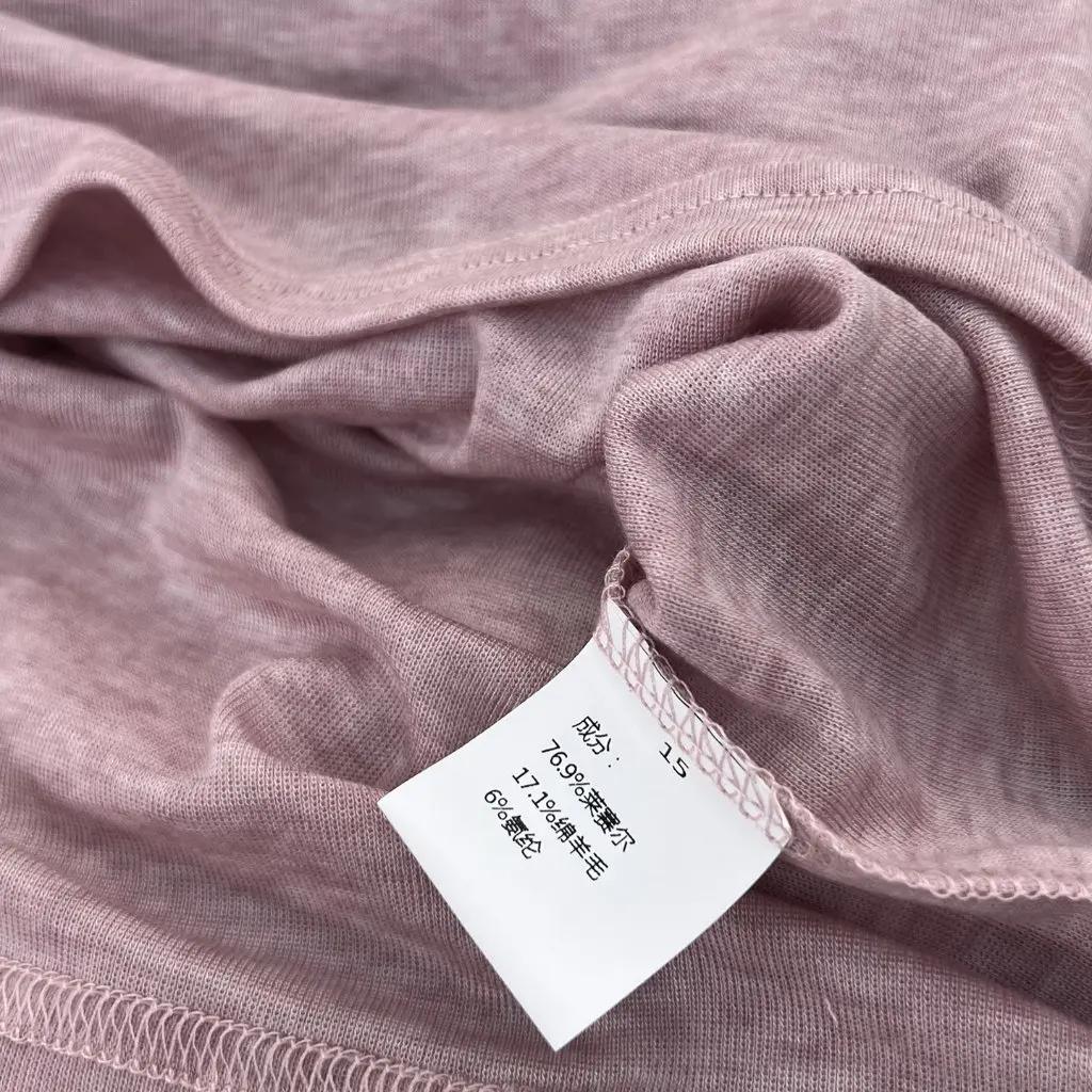 

Women's Light Soft Lyocell Tencel Short-Sleeved T-shirt Loose Fit Gentle Solid Color Butterfly Top for Summer