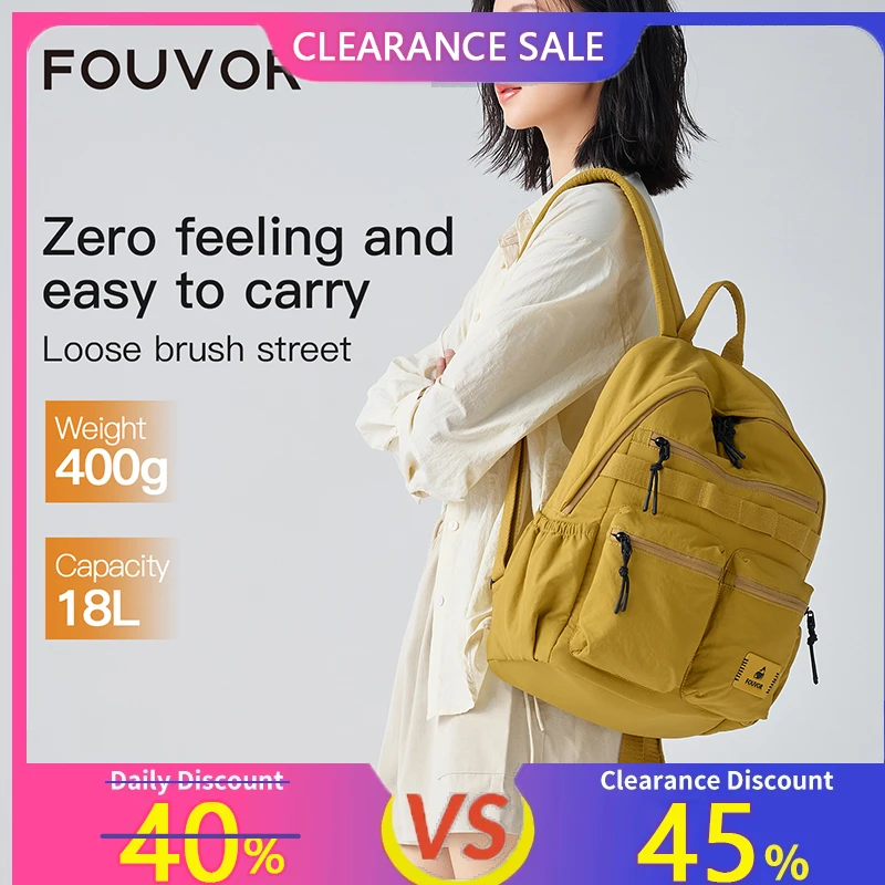

Fouvor Medium Women's Backpack Lightweight Travel Airplane Cabin Backpacks Casual Sports Multi-purpose School Backpacks 3072-06
