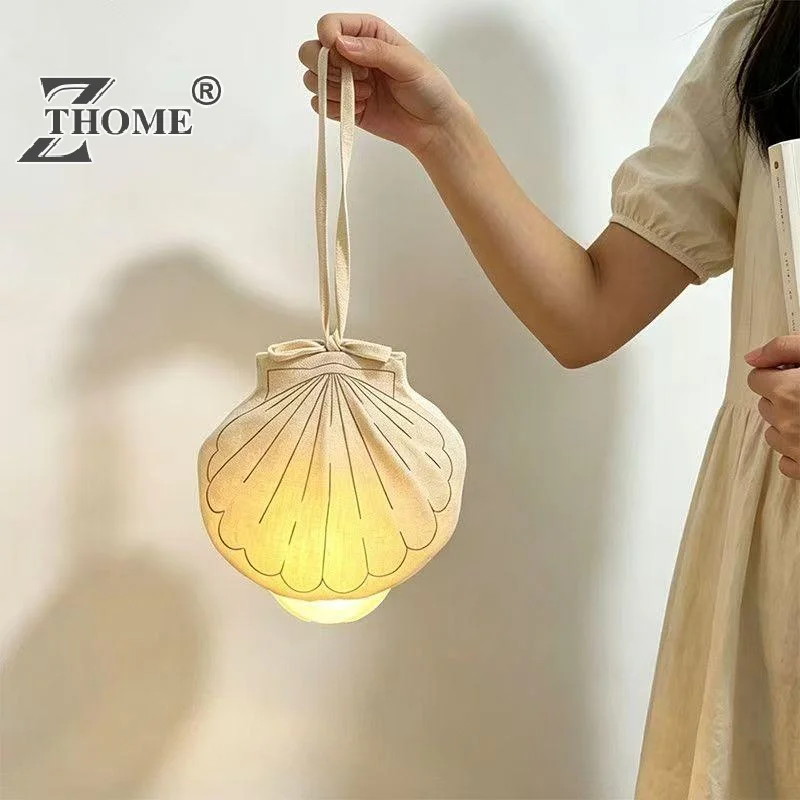 1Pcs Mushroom Shaped Suspended Bedside Lamp Atmosphere Light Shell Small Night Light Eye Protection Home Decoration