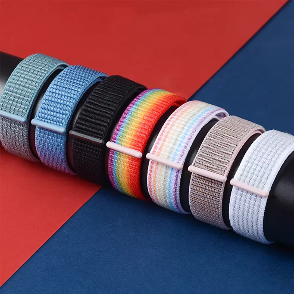 حزام حلقة من النايلون الرياضي لساعة Xiaomi Mi Band 9 8 Pro Band سوار معصم Xiaomi Redmi Watch 4 5 ملحقات كوريا مريحة