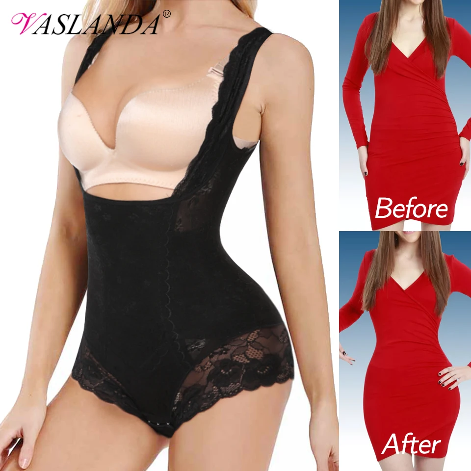 Women\'s Shapewear Waist Trainer Bodysuits Slimming Underwear Seamless Full Body Shaper Firm Control Bodybriefer Postpartum Fajas